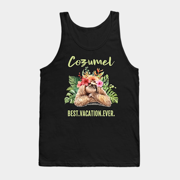 Cozumel Best Vacation Ever Souvenir Gift Tank Top by grendelfly73